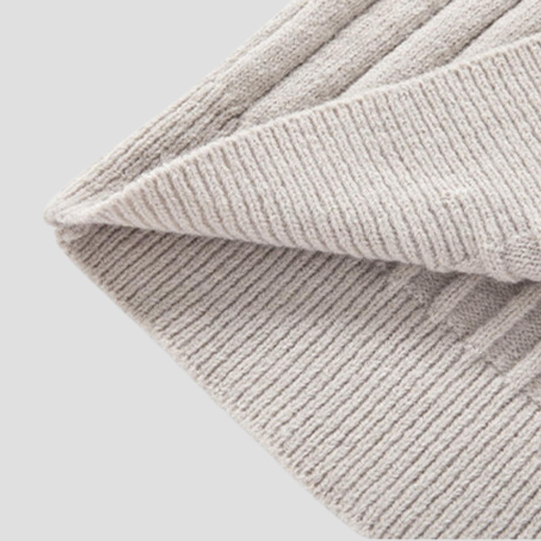 Edgar | Ribbed Half Zip Jumper