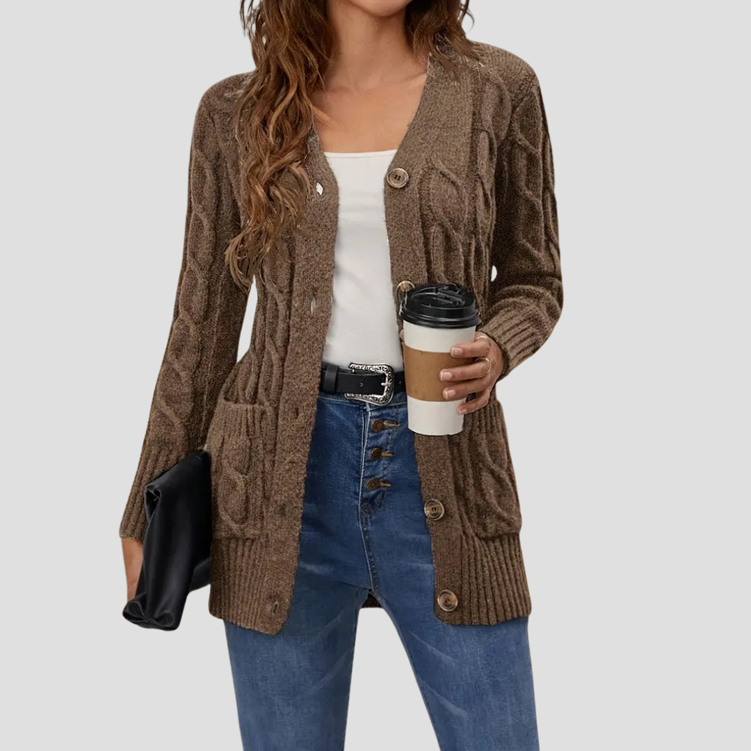 Josephine | Cable Knit Cardigan