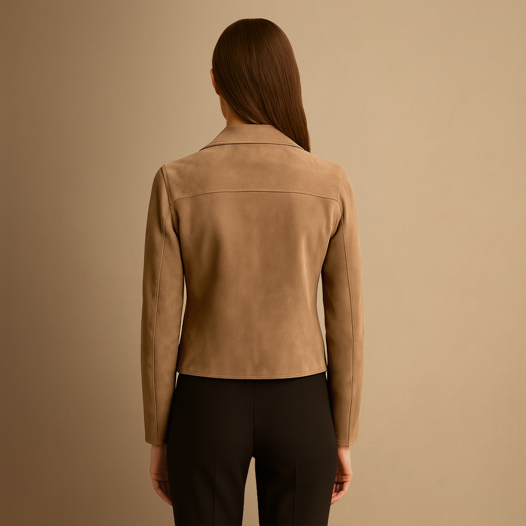 Penelope | Suede Biker Jacket
