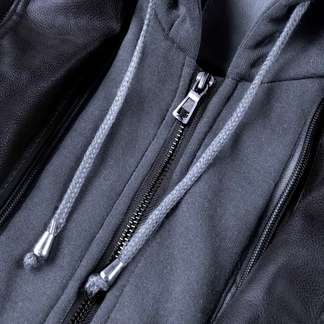 Cedric | Hooded Biker Jacket