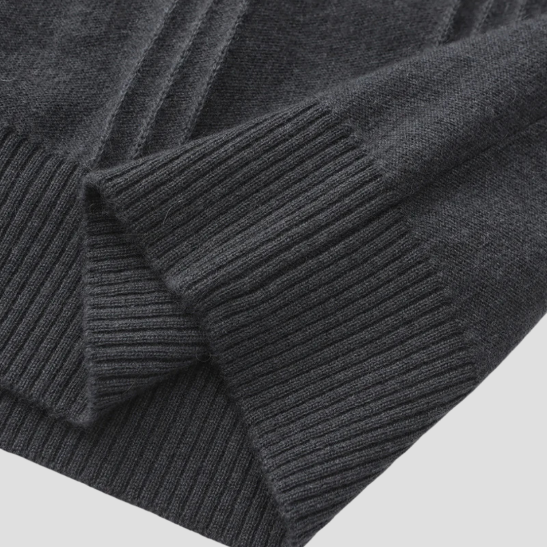 Miles | Cashmere Half Zip Jumper