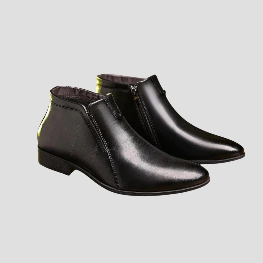 Lionel | Retro Leather Boots