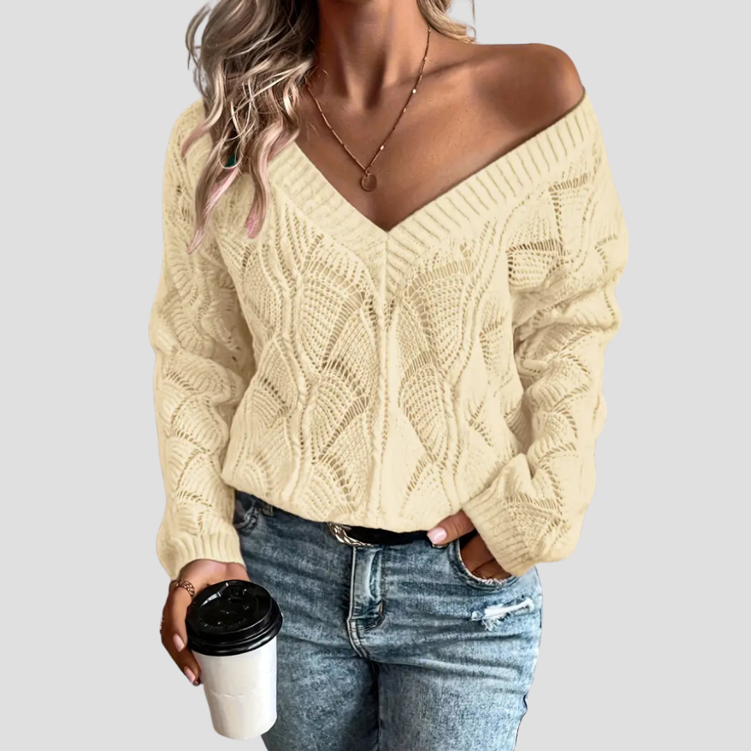 Dorothea | Off-Shoulder Knit Jumper