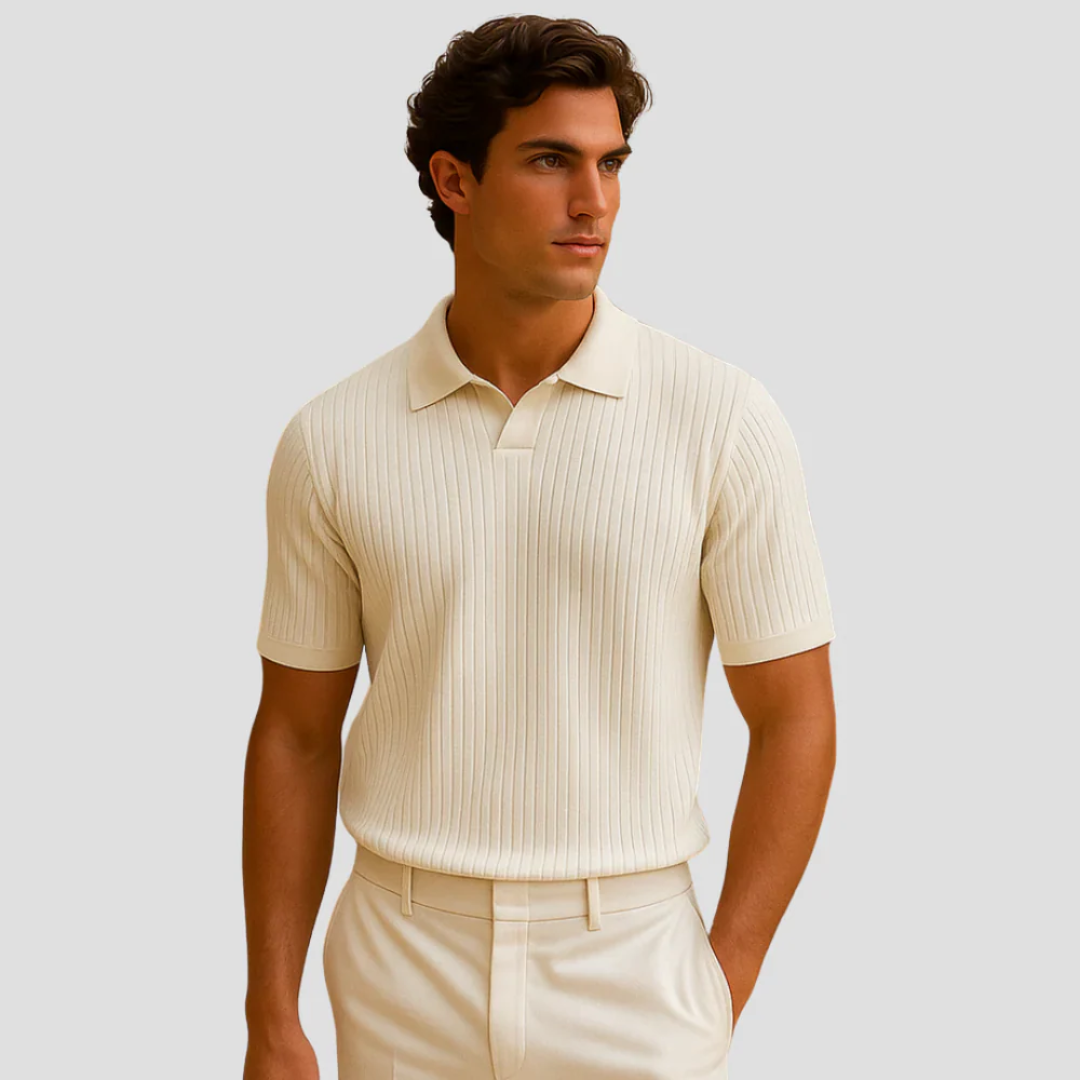Thaddeus | Ribbed Polo