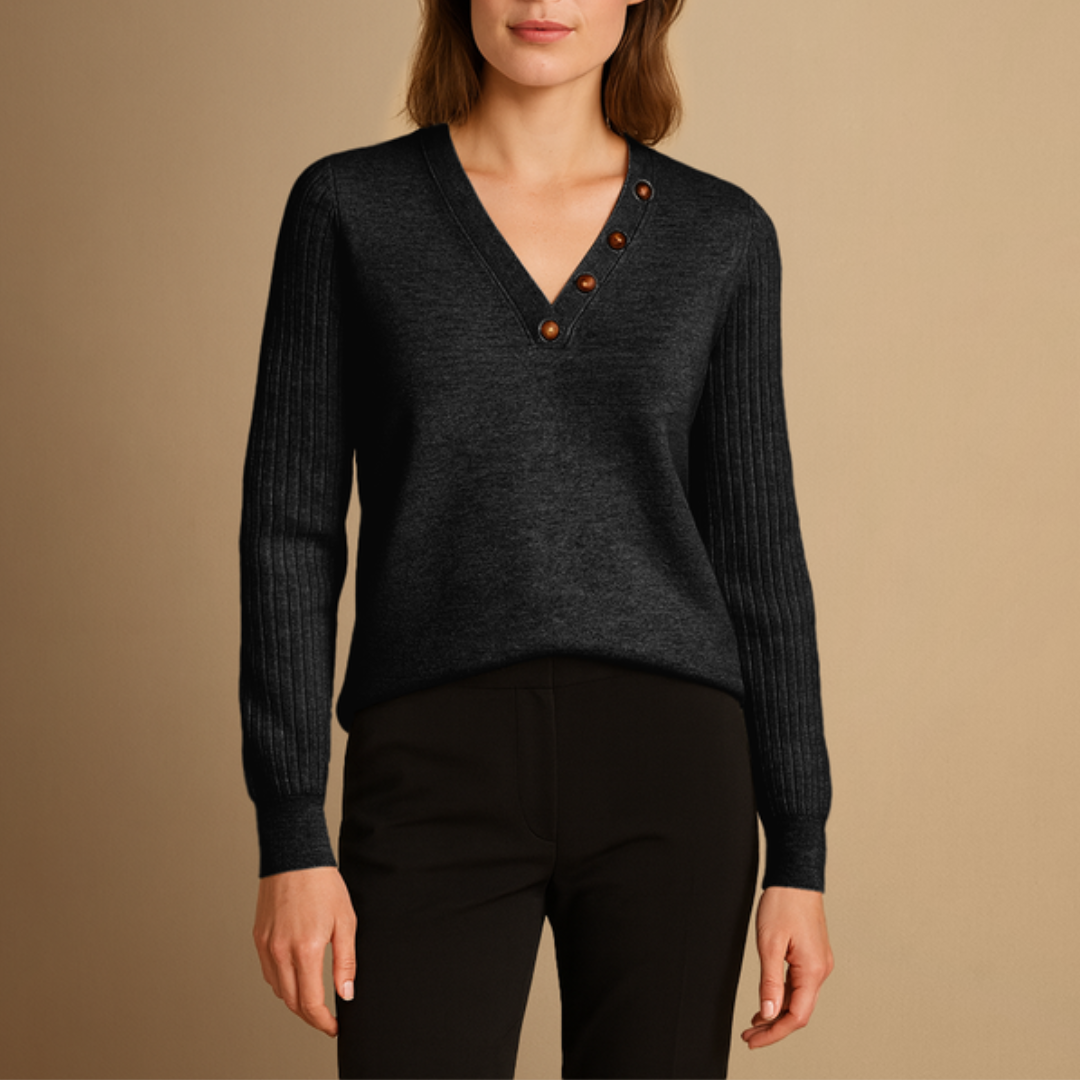 Hazel | Button Detail Jumper