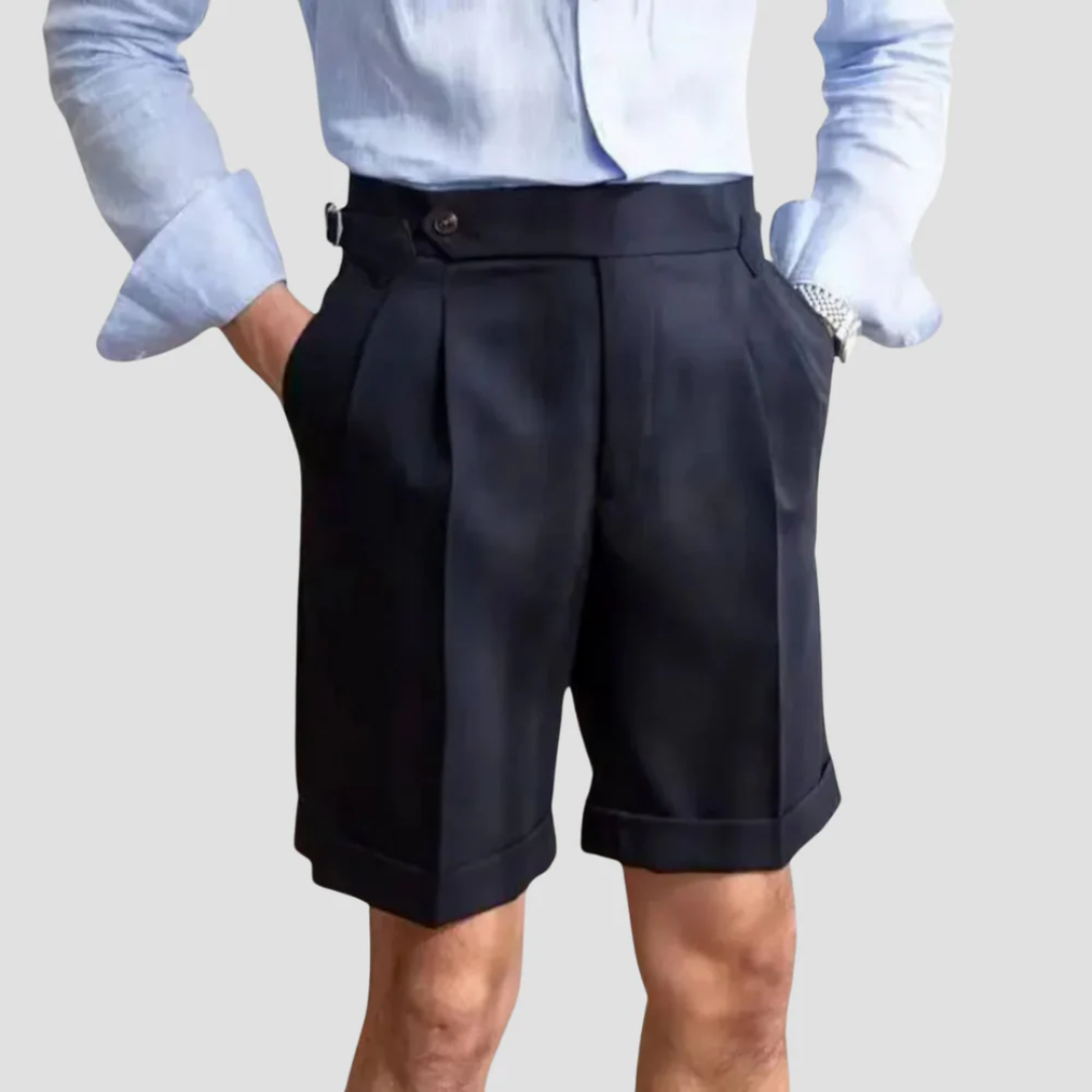 Laurence | Pleated Tailored Shorts