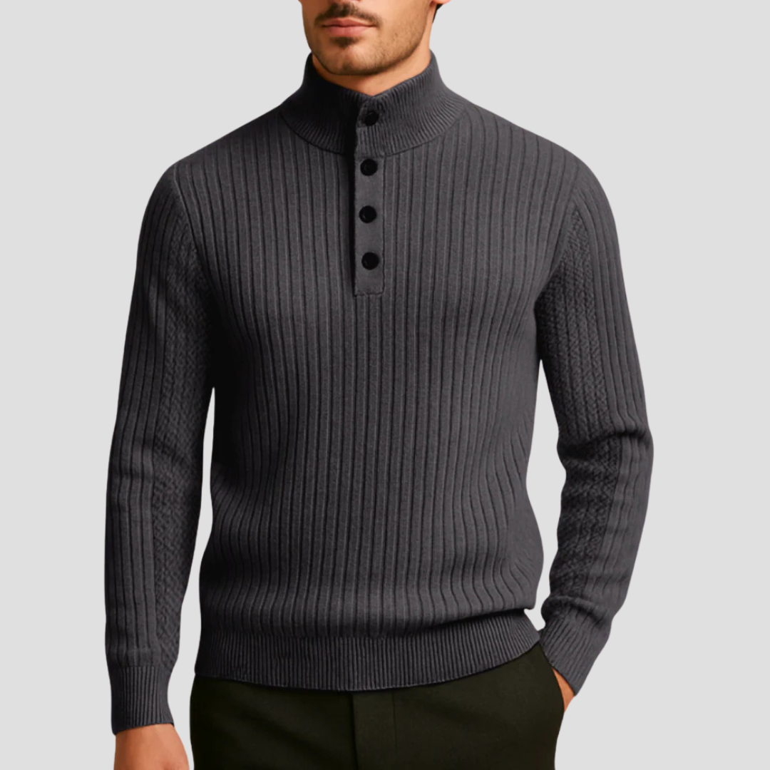 Isaac | Wool Henley Jumper