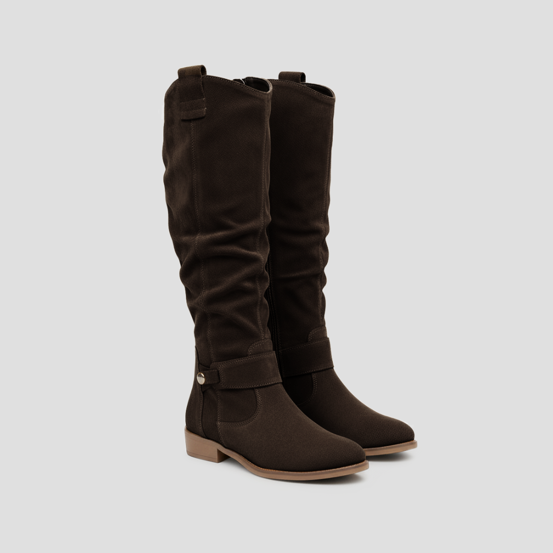 Bella | Suede Knee-High Boots