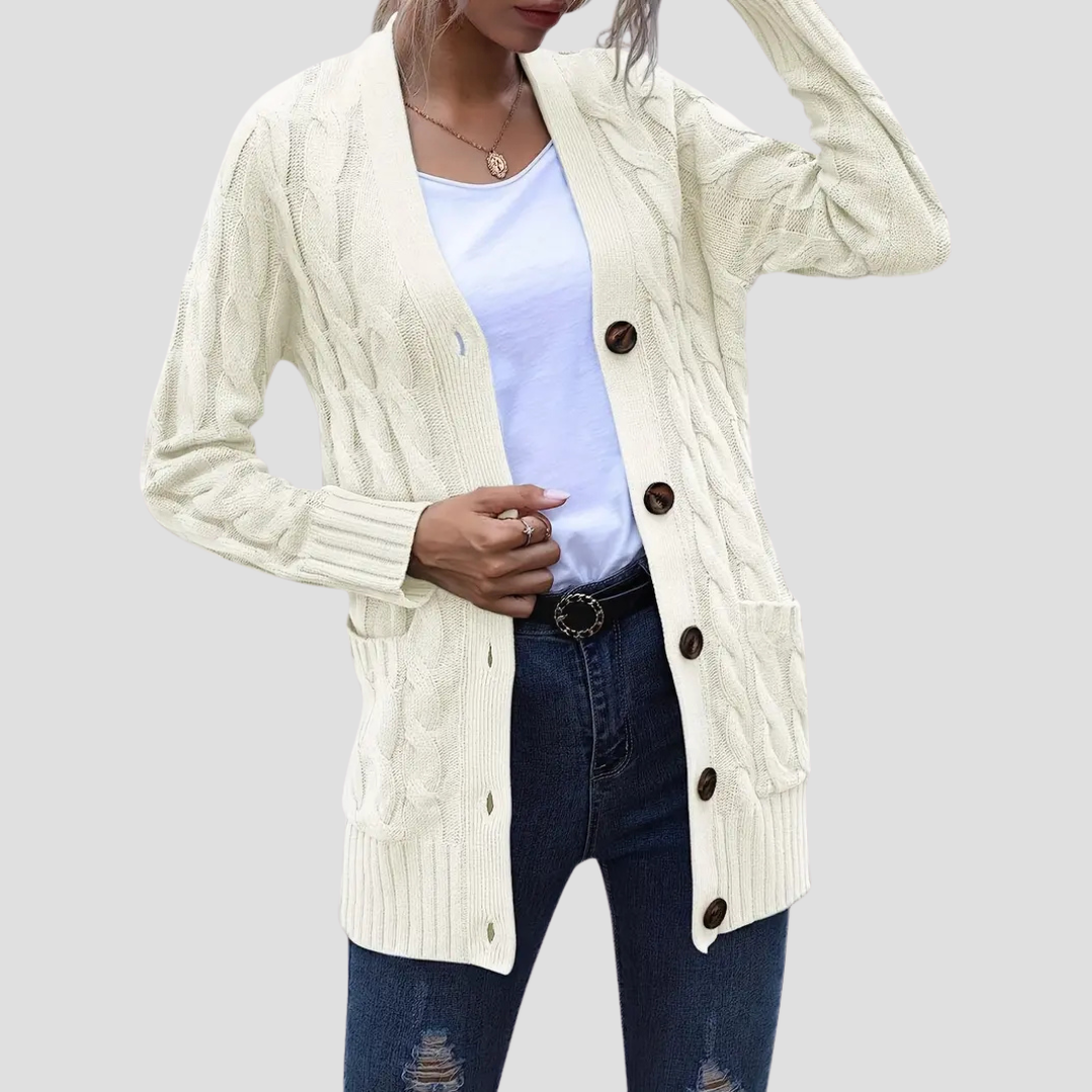 Imogen | Cable Knit Cardigan