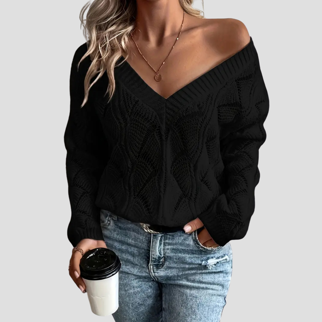 Dorothea | Off-Shoulder Knit Jumper