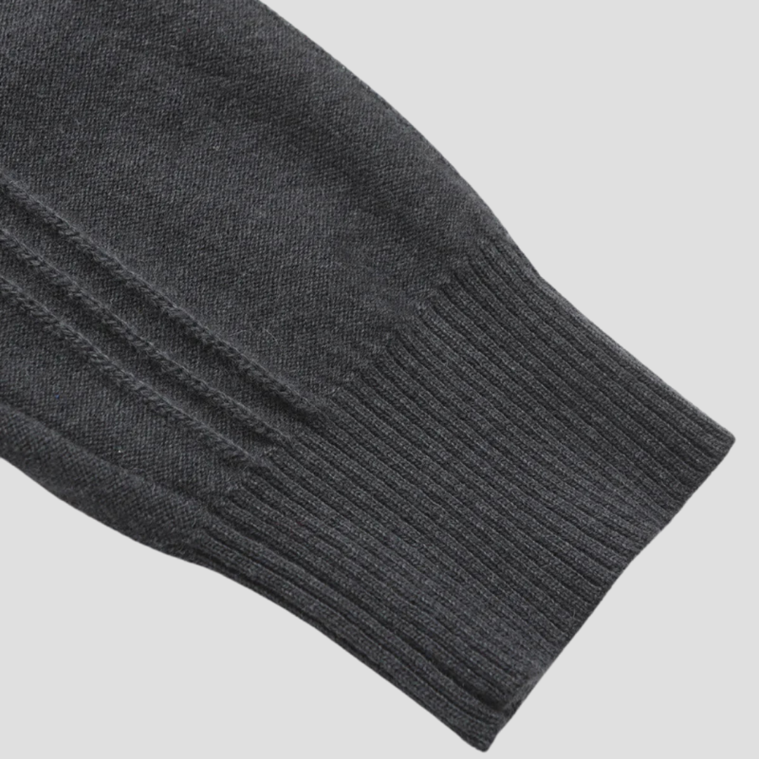 Miles | Cashmere Half Zip Jumper