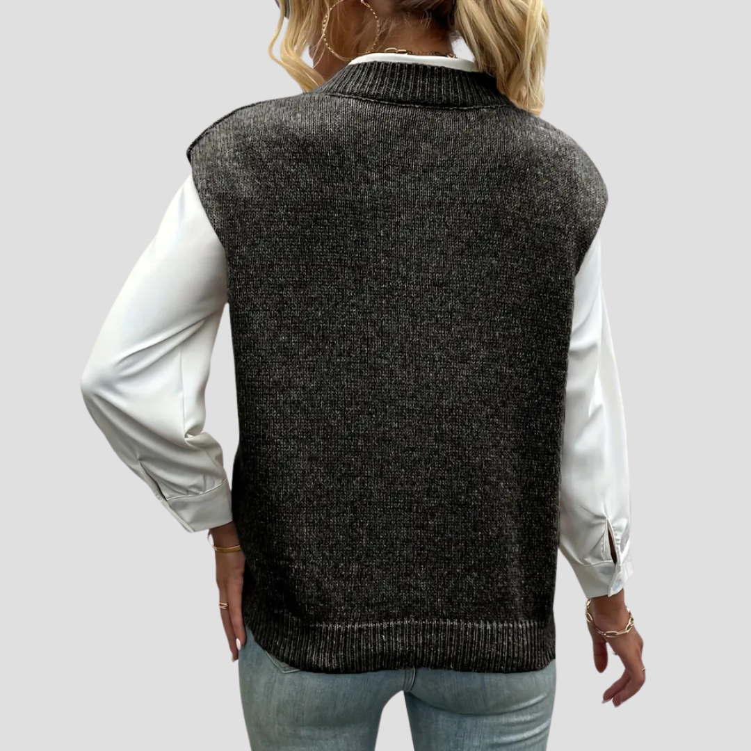 Rosalind | V-Neck Knit Vest
