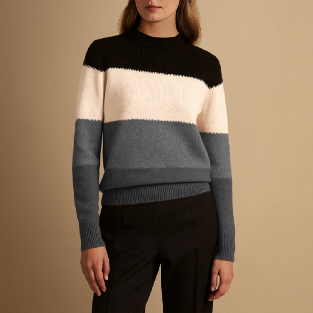 Lila | Color Block Knit Jumper
