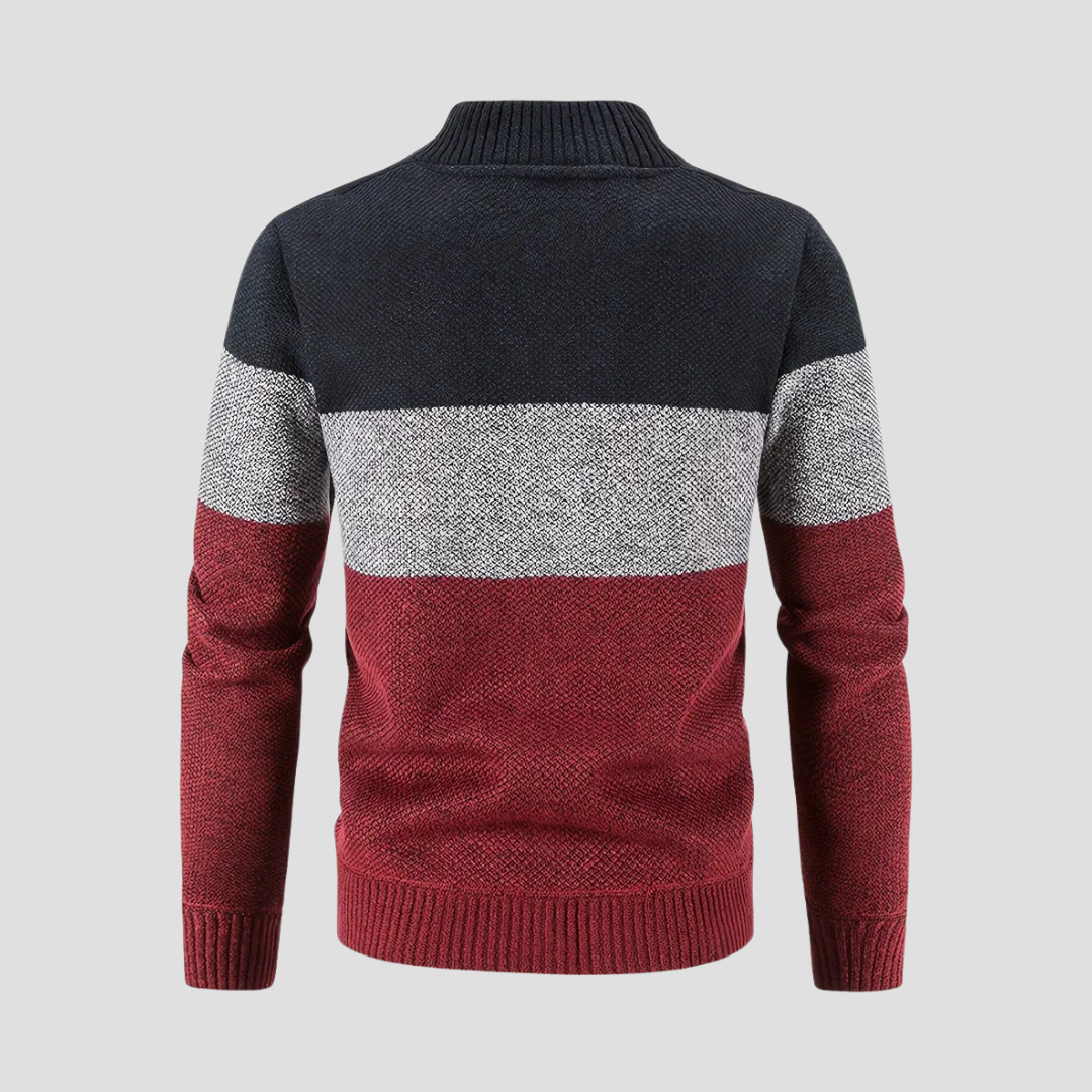 Hollis | Striped Fleece Cardigan