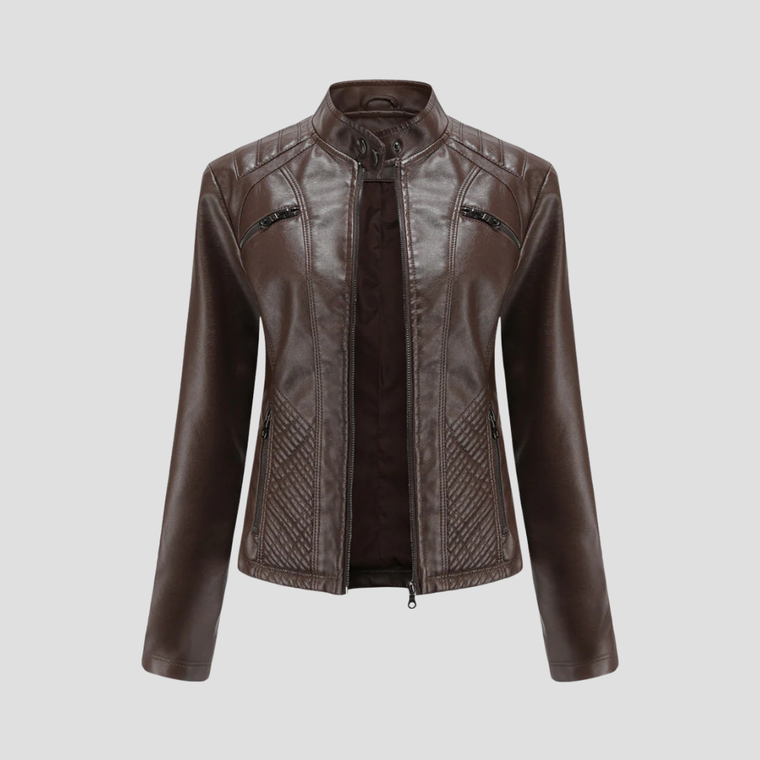 Isabelle | Quilted Leather Jacket