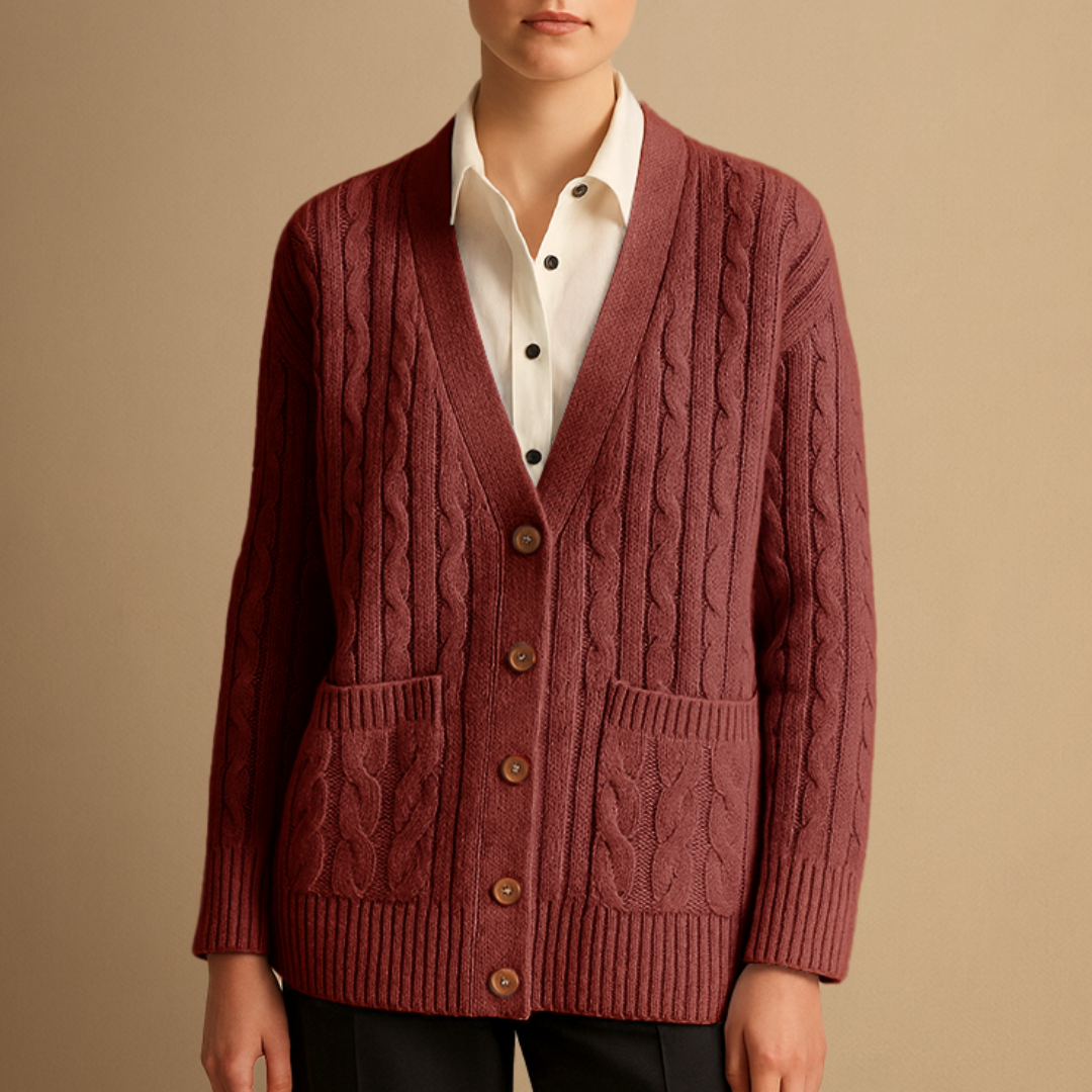 Imogen | Cable Knit Cardigan