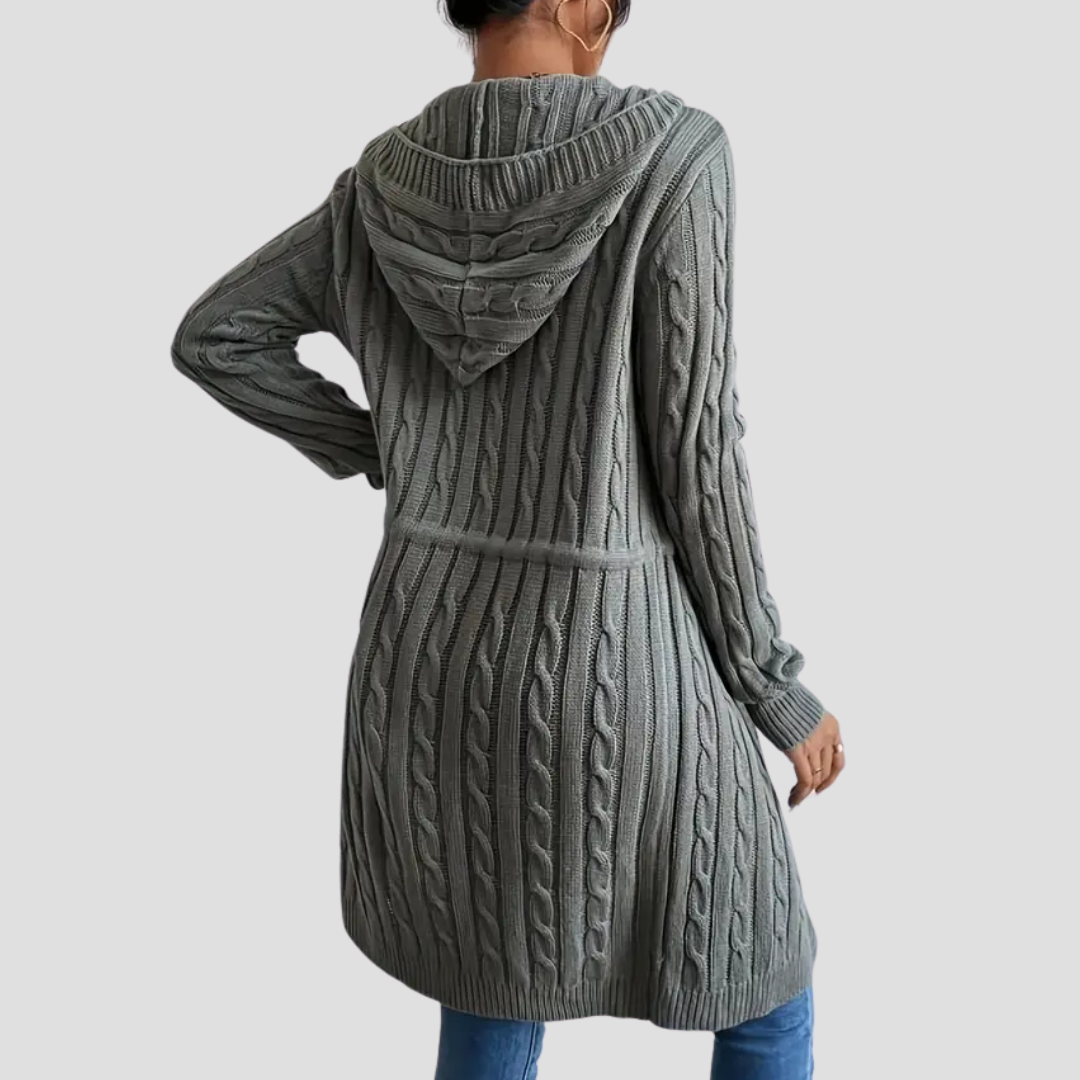 Marcella | Long Hooded Cardigan
