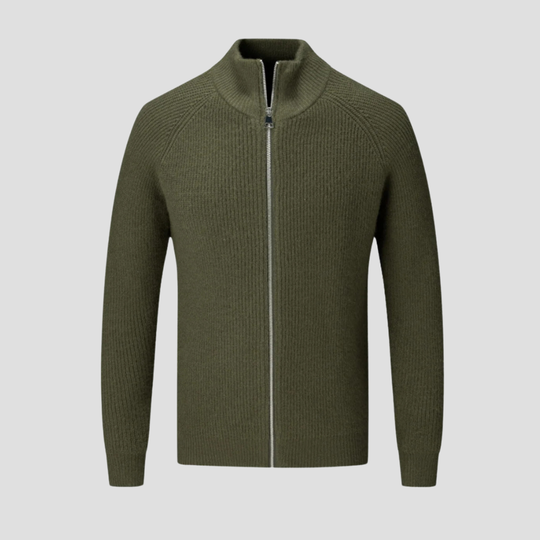 Blake | Smart Knit Zip Cardigan