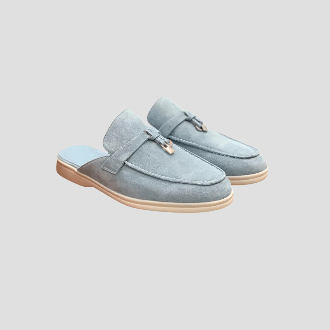 Olivia | Suede Mule Loafers