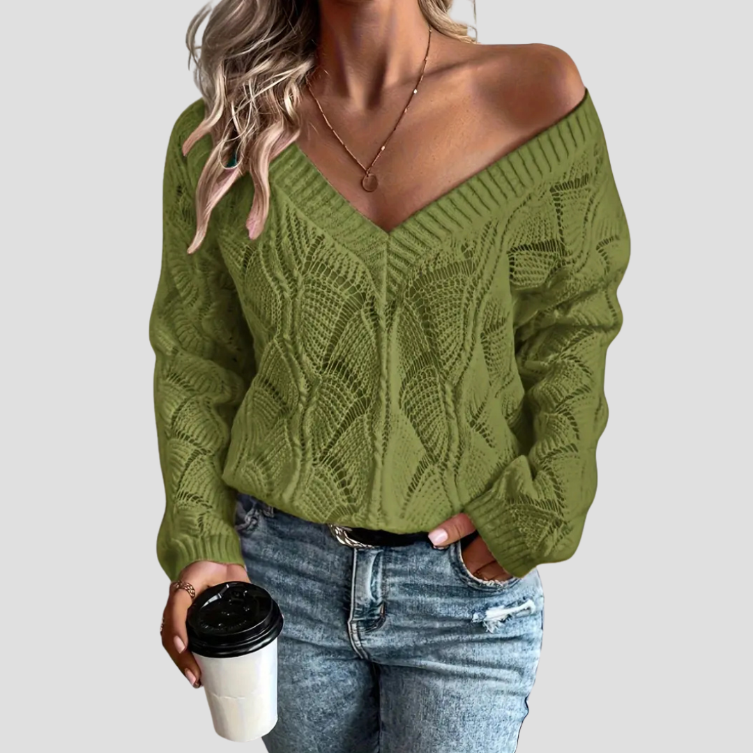 Dorothea | Off-Shoulder Knit Jumper