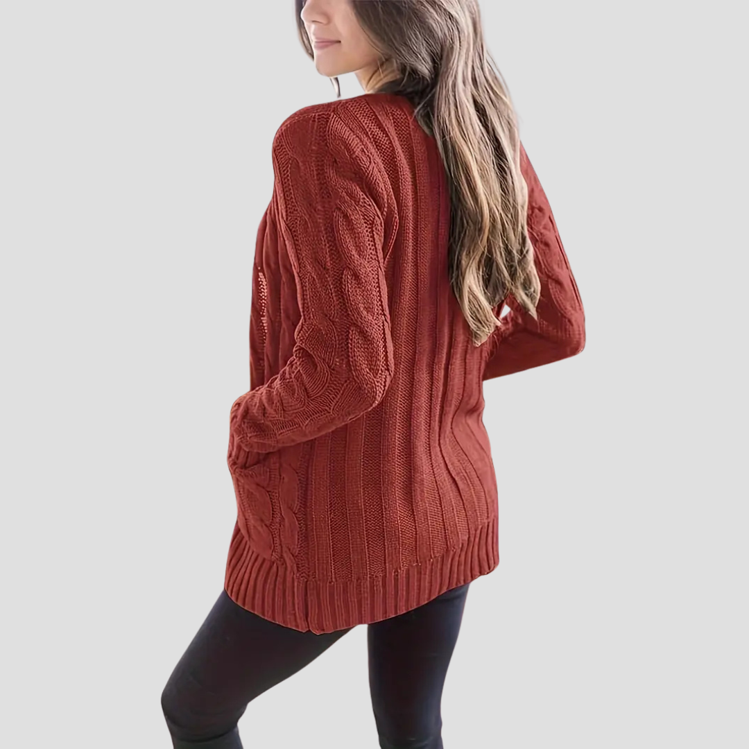 Imogen | Cable Knit Cardigan