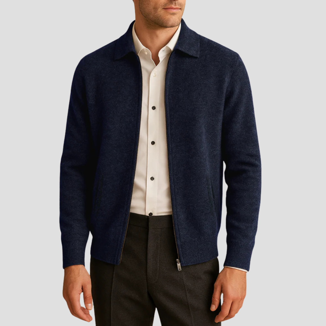 Gareth | Zip-Up Cardigan