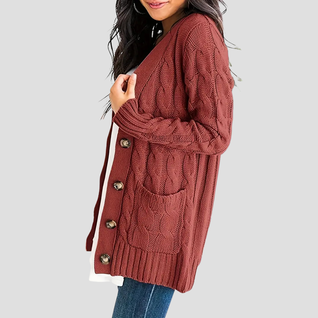Imogen | Cable Knit Cardigan