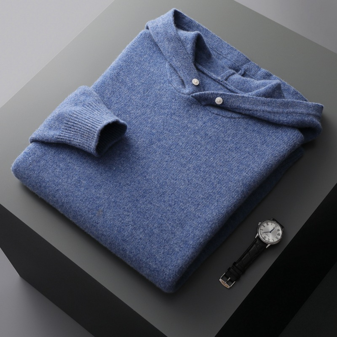 Lance | Cashmere Hooded Jumper