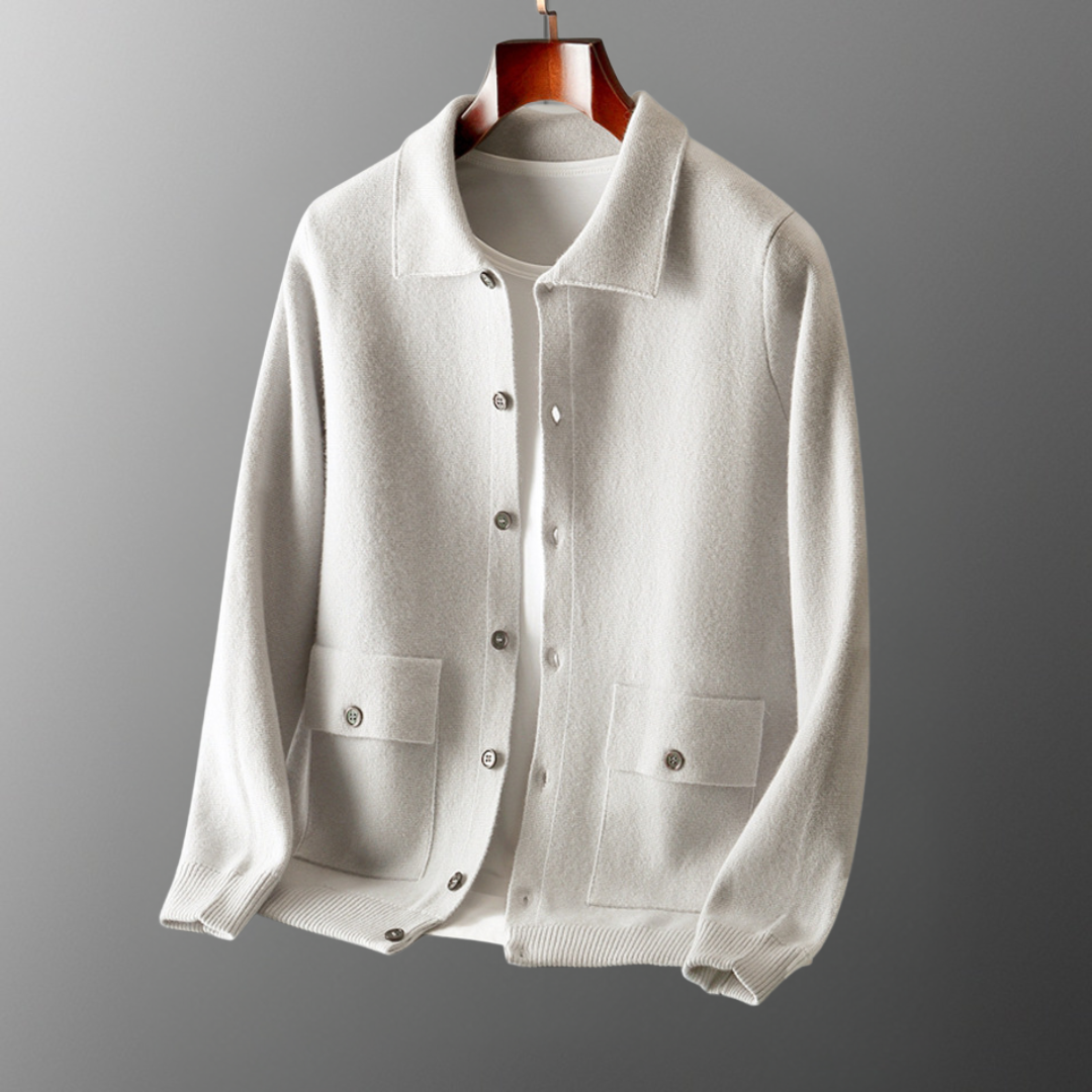 Piers | Classic Cashmere Cardigan