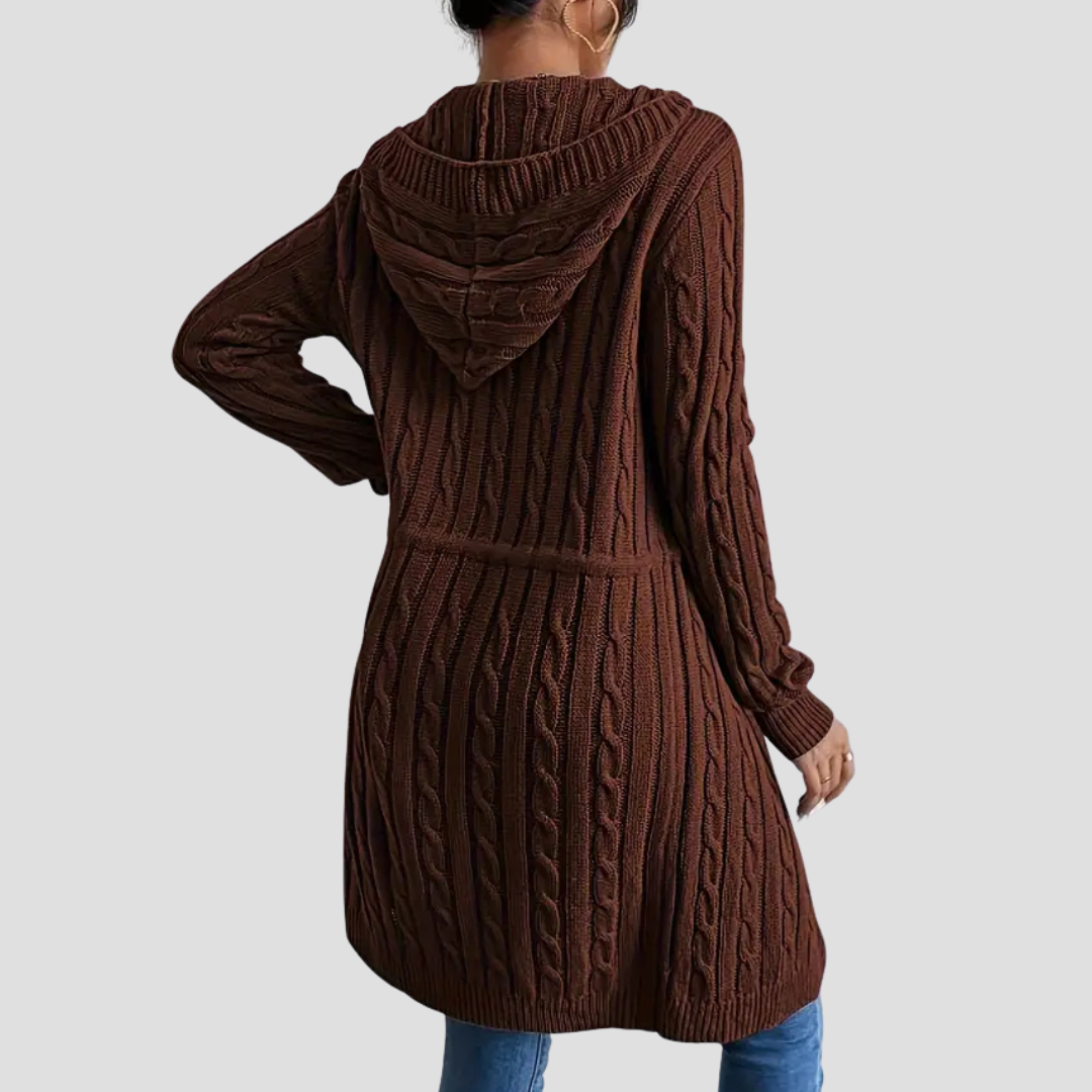 Marcella | Long Hooded Cardigan