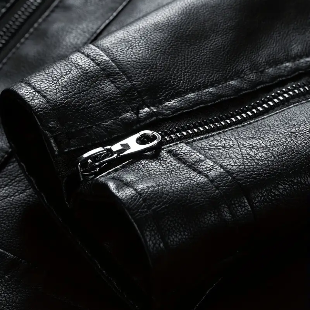 Osbert | Leather Biker Jacket