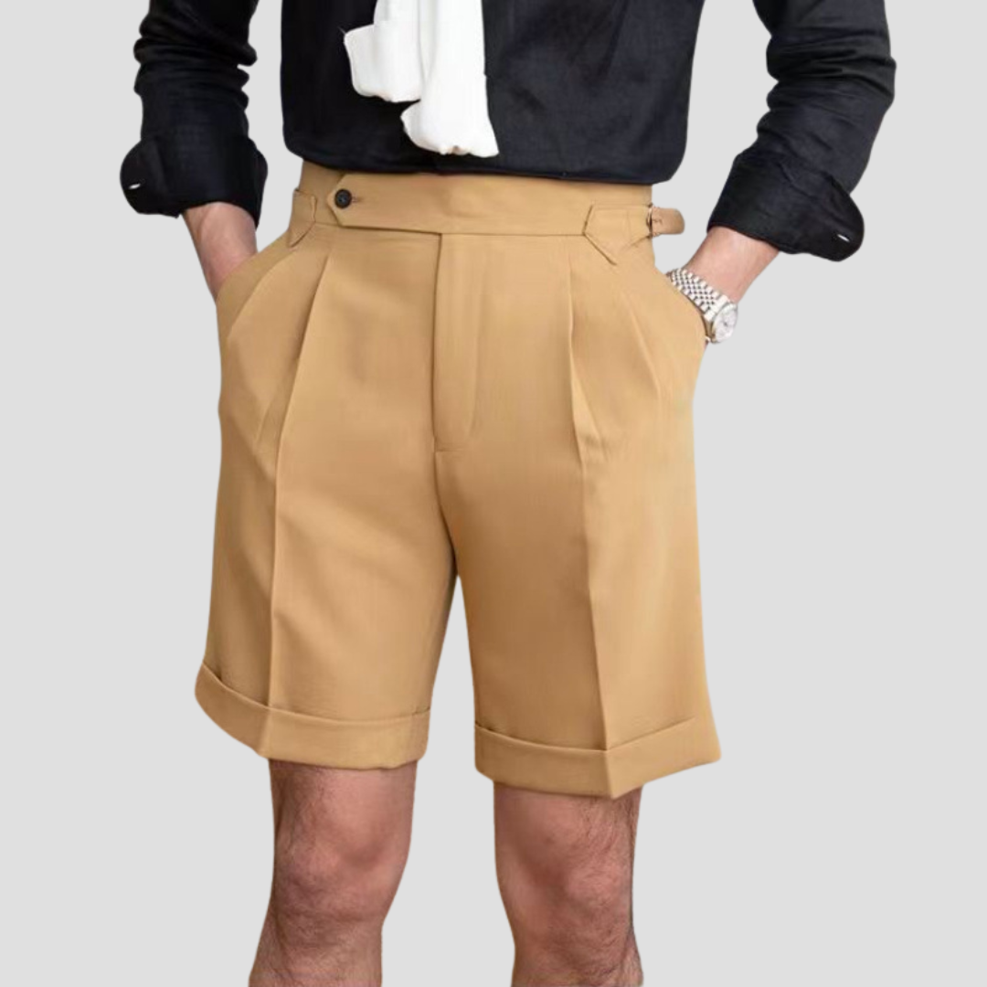 Laurence | Pleated Tailored Shorts