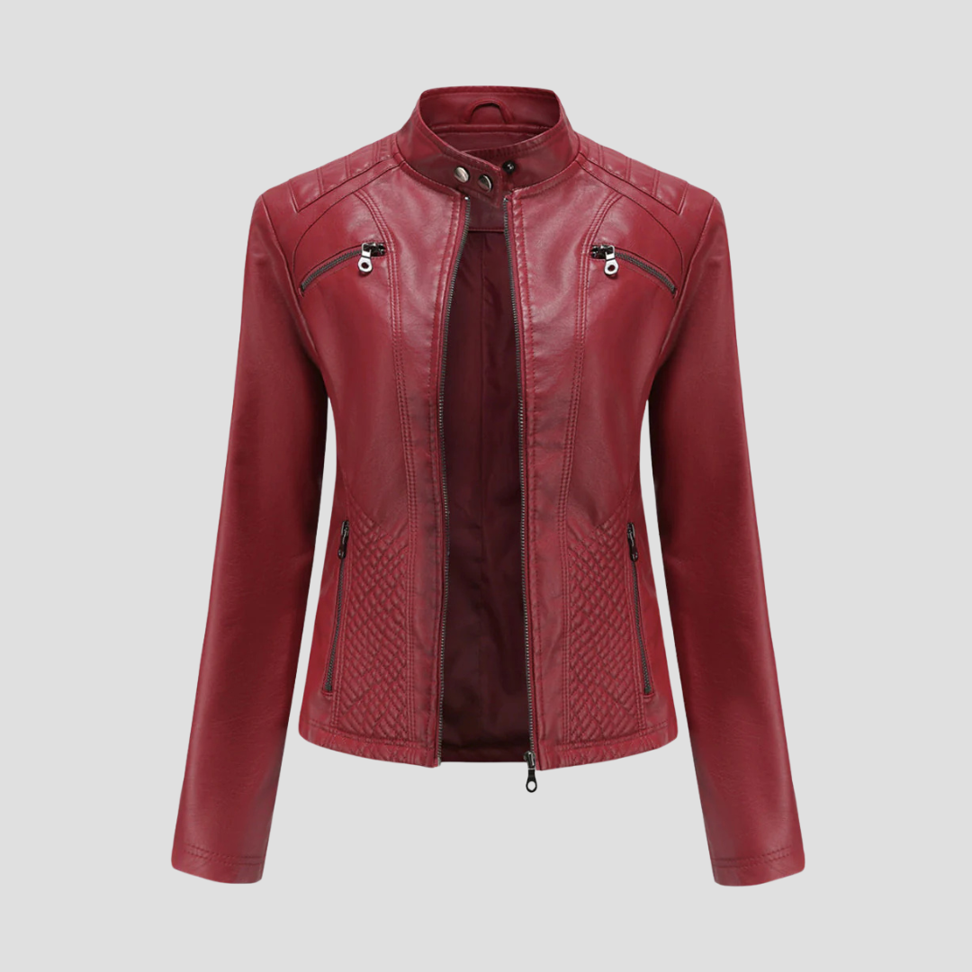 Isabelle | Quilted Leather Jacket