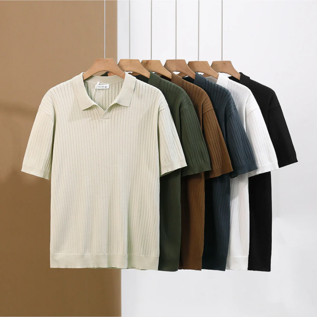 Thaddeus | Ribbed Polo