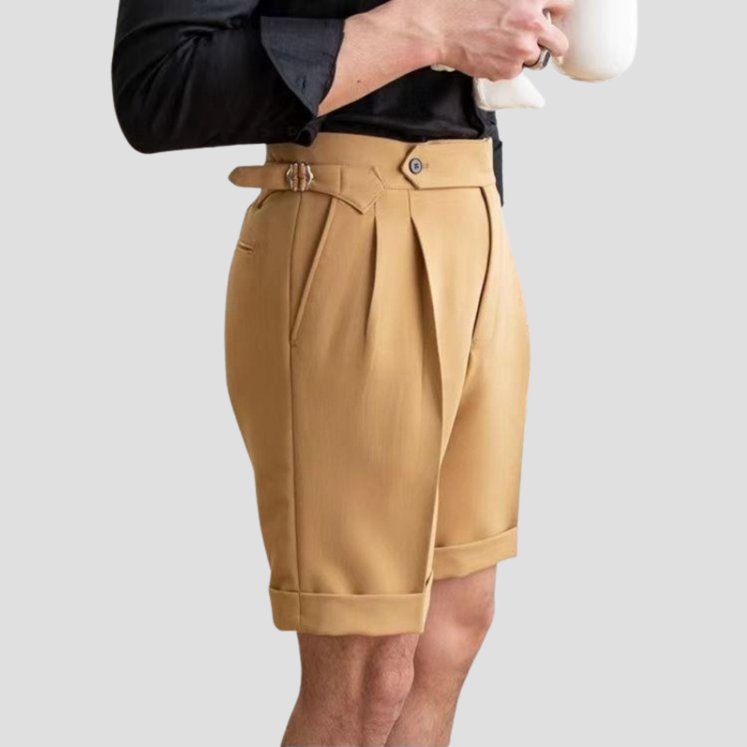 Laurence | Pleated Tailored Shorts