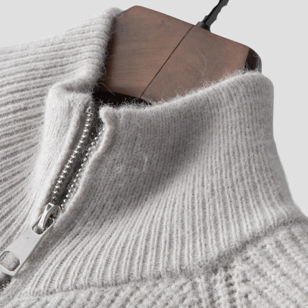Blake | Smart Knit Zip Cardigan