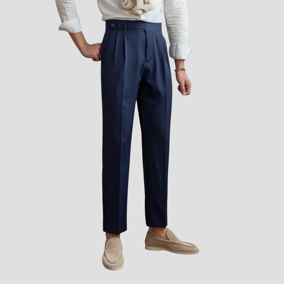 Gregory | Tailored Pleated Trousers