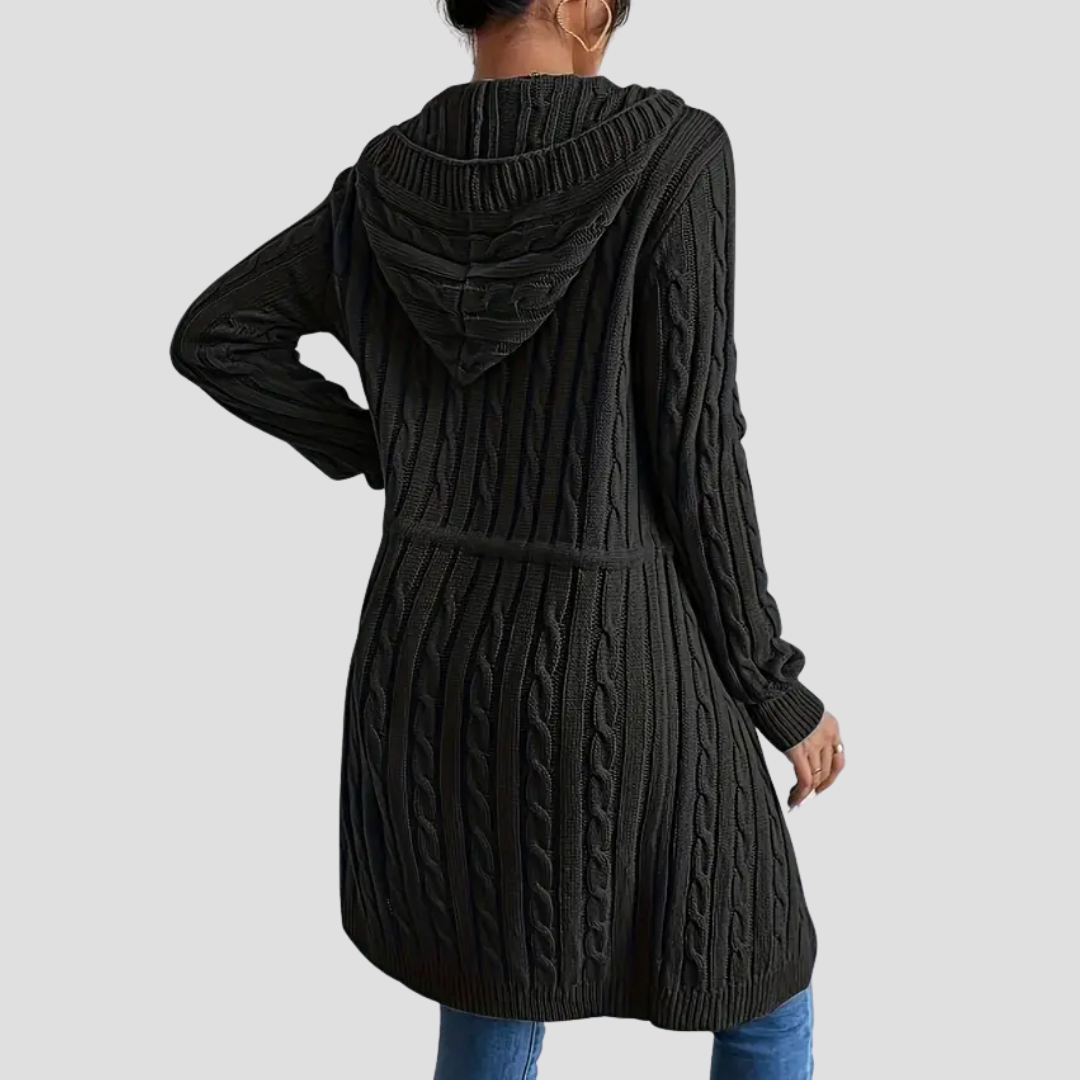 Marcella | Long Hooded Cardigan
