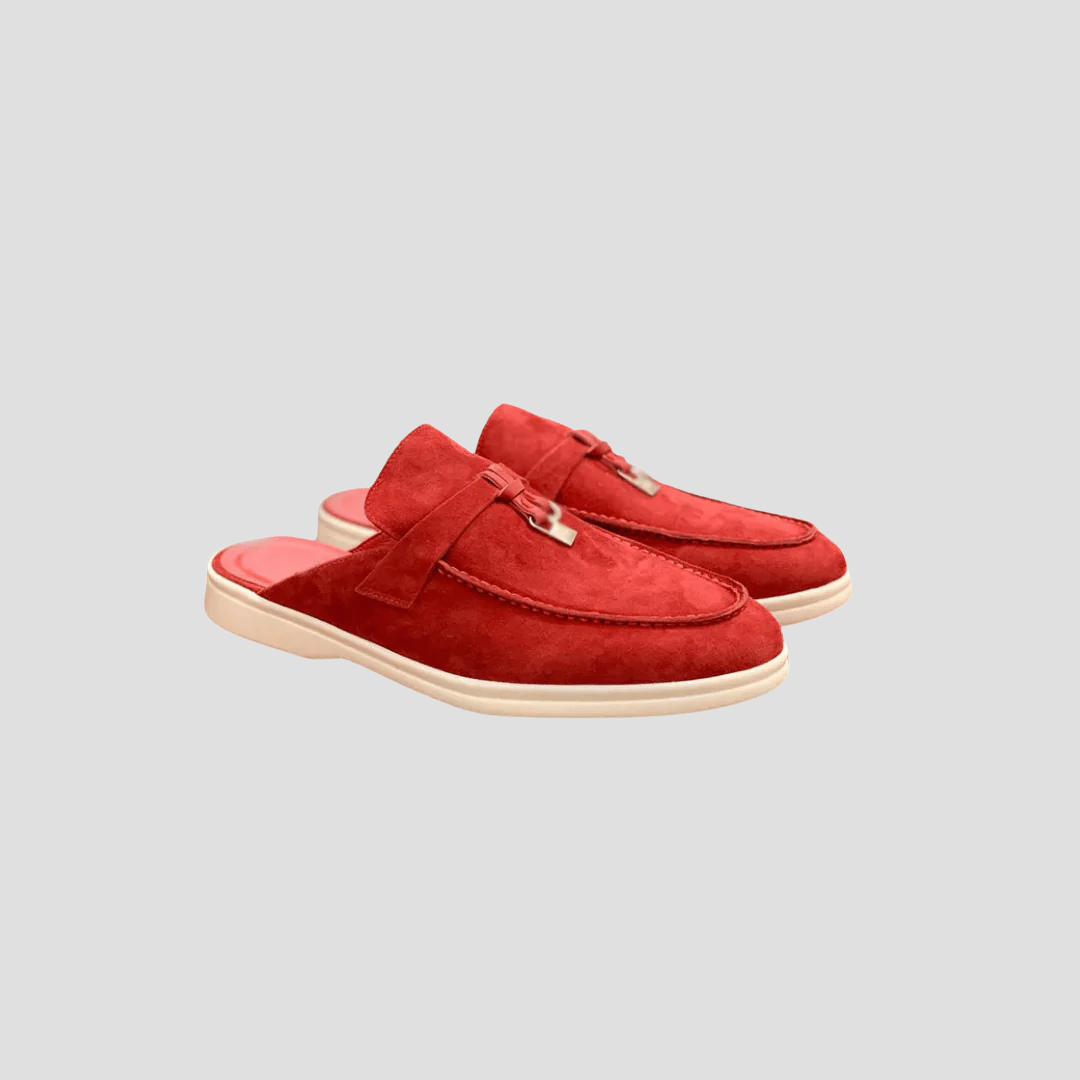 Olivia | Suede Mule Loafers