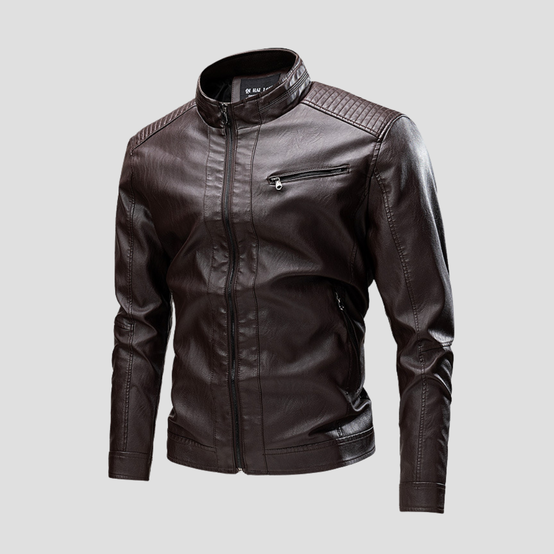 Osbert | Leather Biker Jacket
