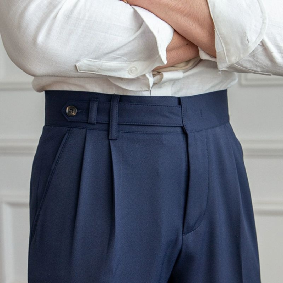 Gregory | Tailored Pleated Trousers