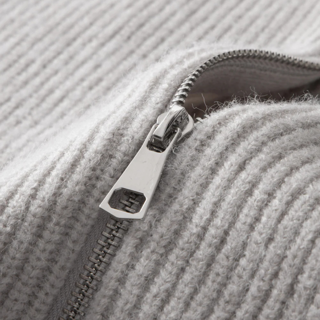 Blake | Smart Knit Zip Cardigan