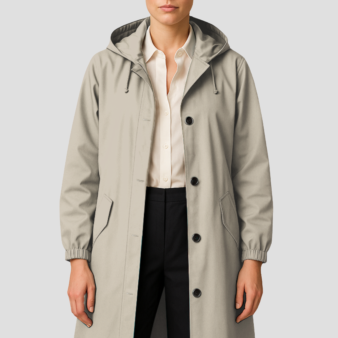 Violet | Hooded Trench Coat