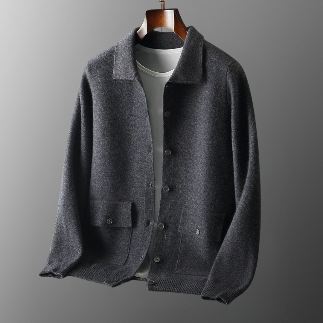Piers | Classic Cashmere Cardigan