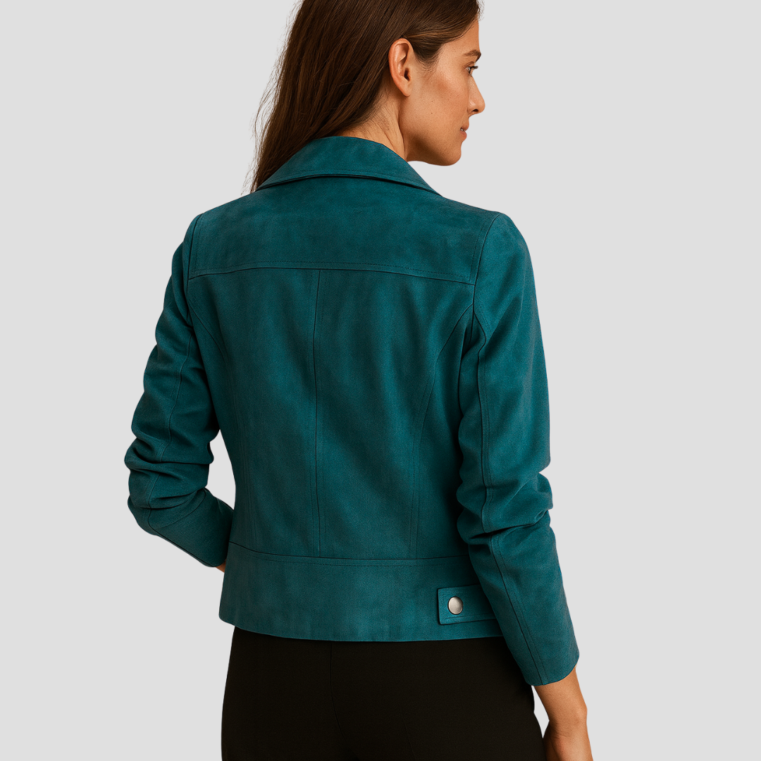 Penelope | Suede Biker Jacket