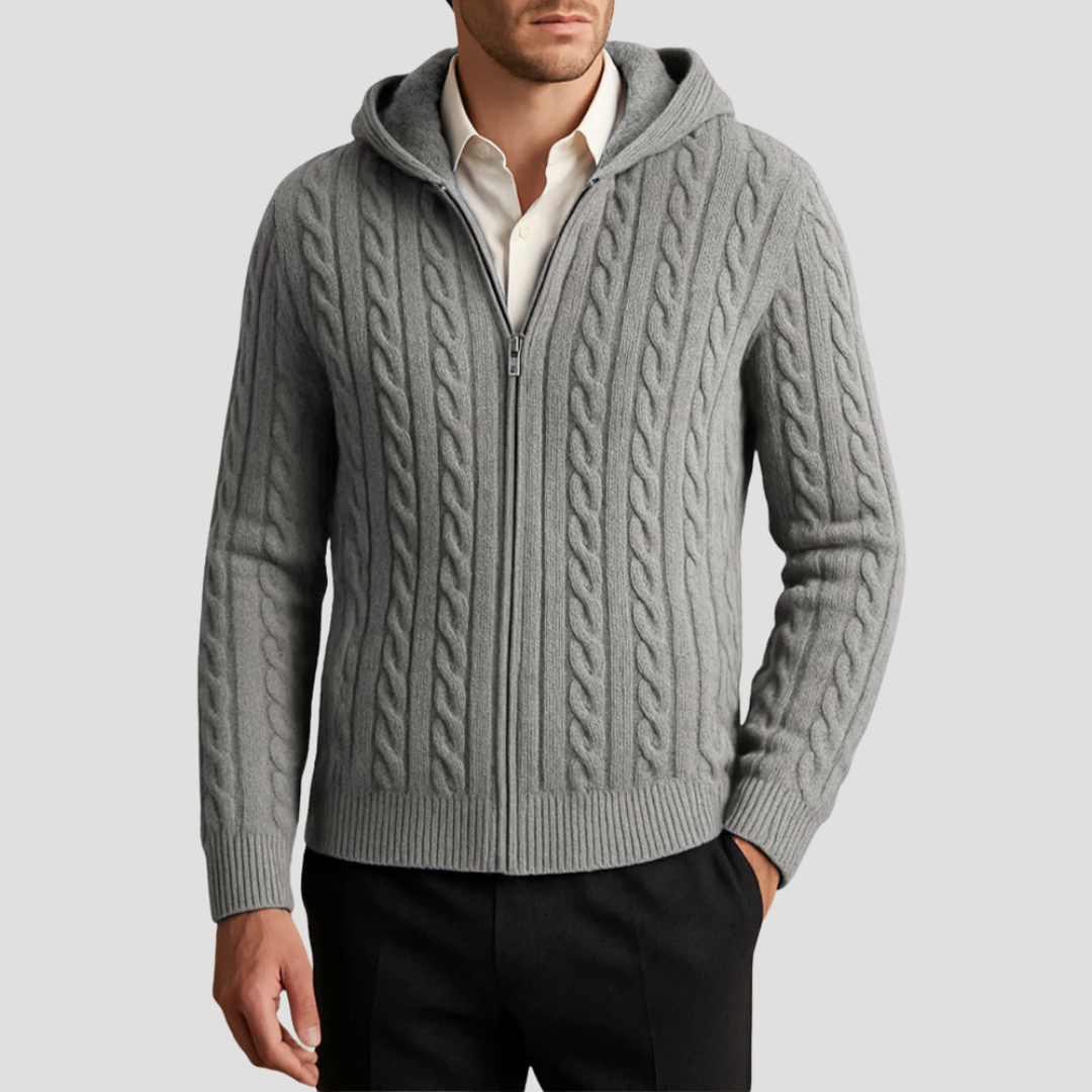 Ferris | Cashmere Hooded Cardigan