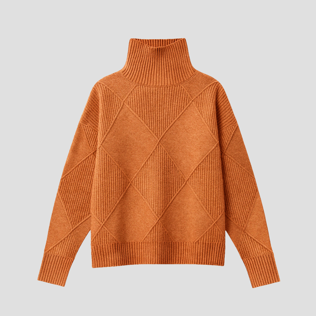 Zetta | Ribbed Turtleneck Jumper