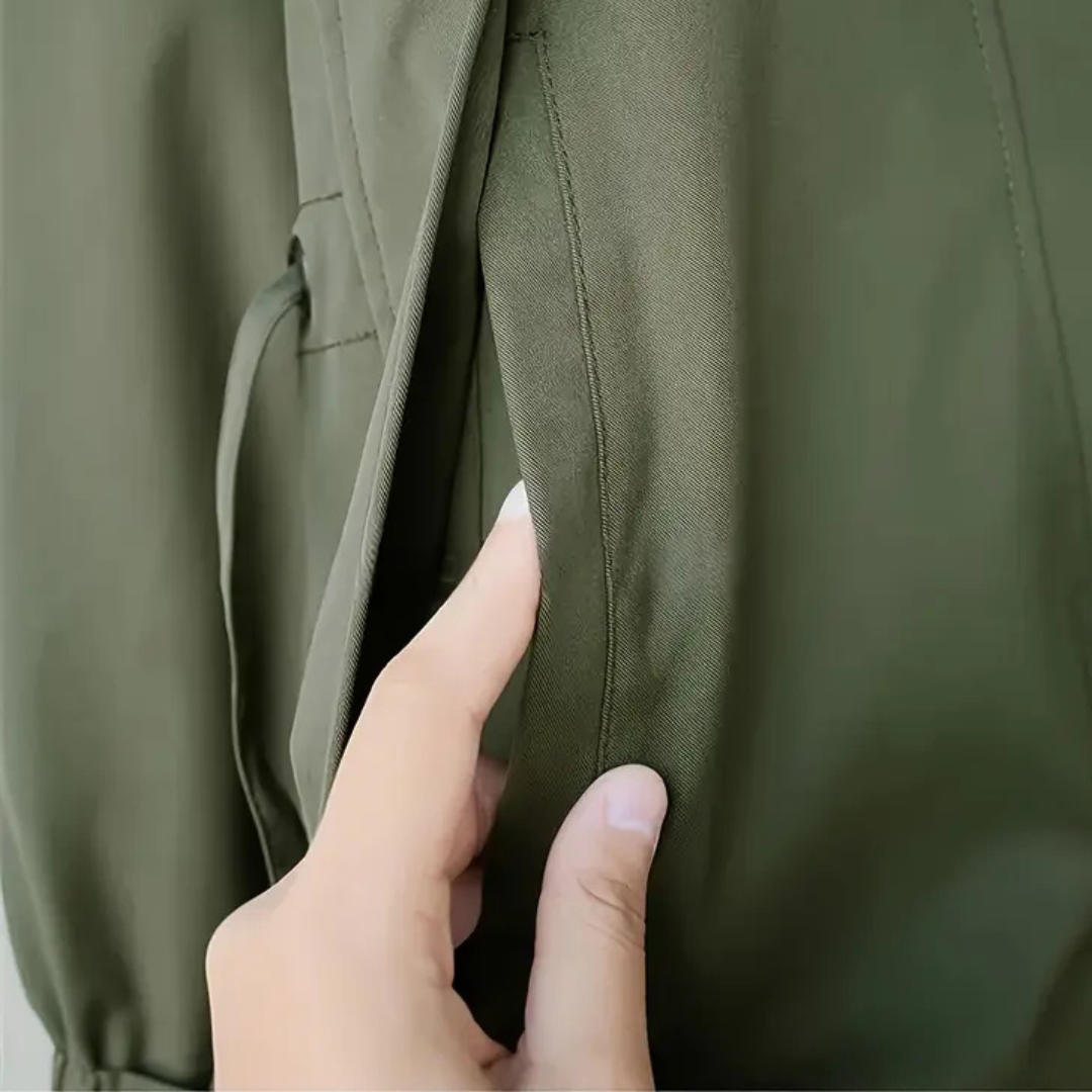 Xanthe | Two-Tone Trench Coat