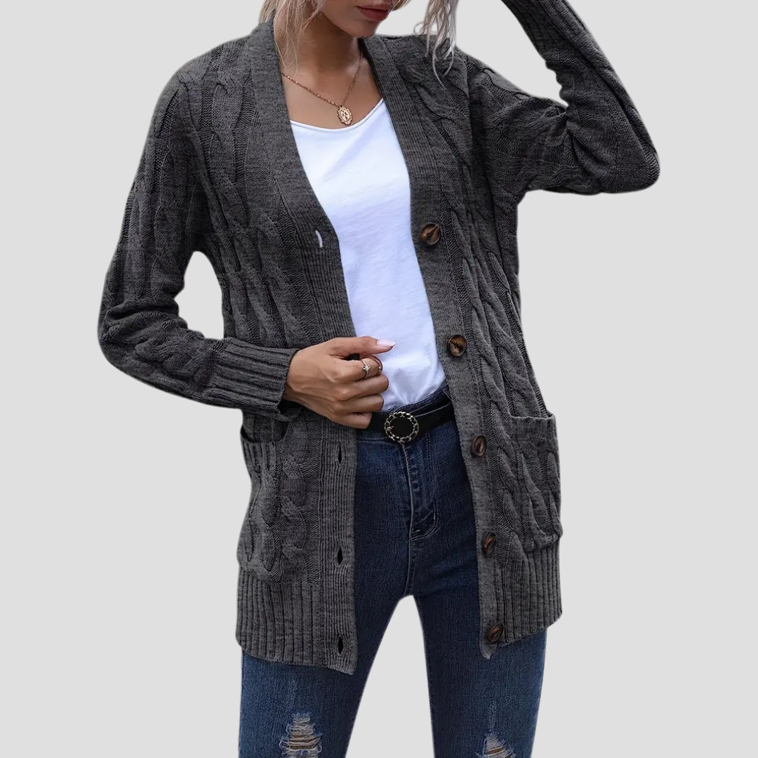 Imogen | Cable Knit Cardigan