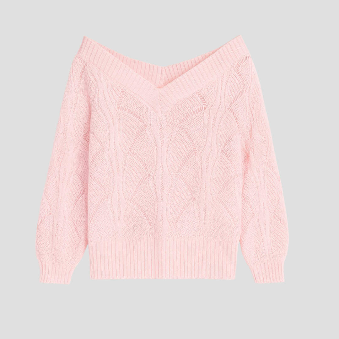 Dorothea | V-Neck Knit Jumper